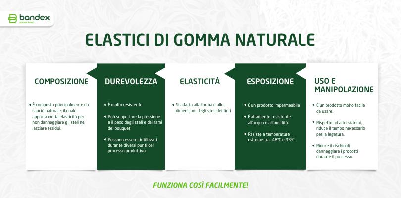 Imagen de Elastici di gomma naturale: una scelta sostenibile per la floricoltura
