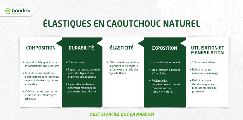 Imagen de Élastique en caoutchouc naturel: une option durable pour la floriculture
