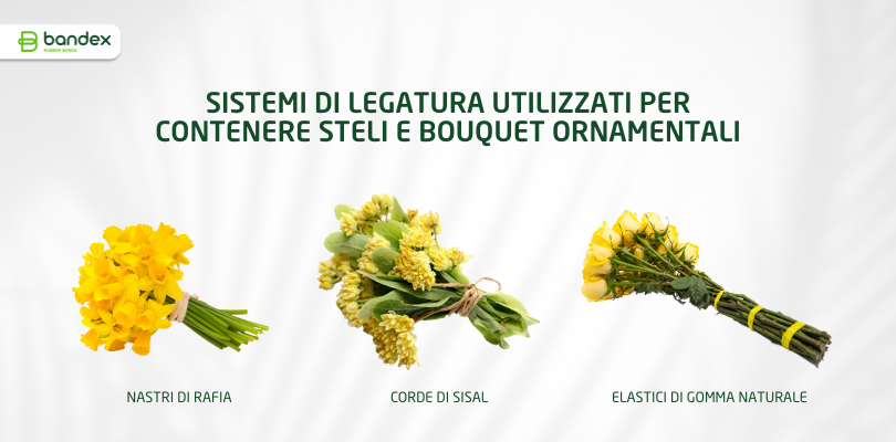 Imagen de Elastici di gomma naturale: una scelta sostenibile per la floricoltura