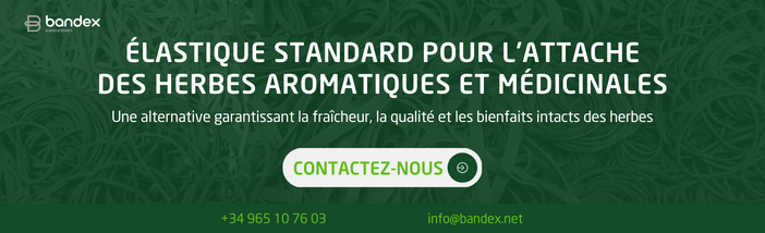 Élastique pour attacher les herbes aromatiques